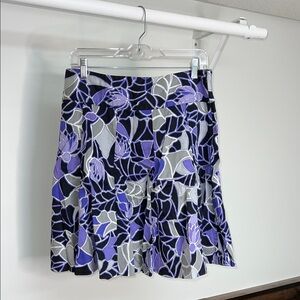 Fashion Bug Floral Patterned Skirt in Purple and Black-‎ 8